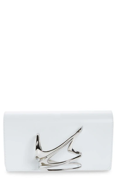 Perrin X Zaha Hadid Design Le Strae Leather Glove Clutch In White