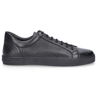 Moreschi Ibiza Black Deerskin Mens Sneakers