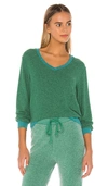 Wildfox Baggy Beach Jumper In Envy