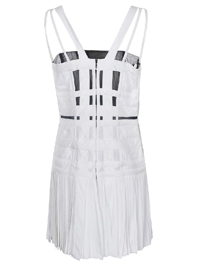 Giovanni Bedin Tulle Tank Strap Mini Dress In White