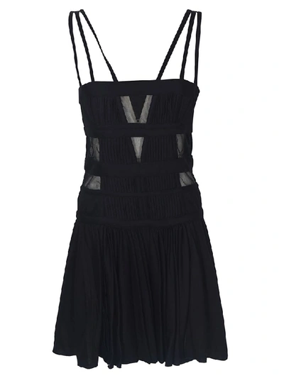 Giovanni Bedin Tulle Tank Strap Mini Dress In Black