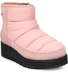 Ugg Ridge Mini Waterproof Insulated Winter Boot In Pink Crystal Fabric