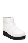 Ugg Ridge Mini Waterproof Insulated Winter Boot In White Fabric