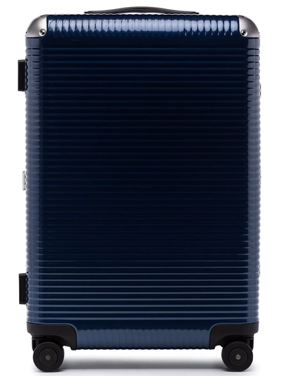 Fpm - Fabbrica Pelletterie Milano Blue Spinner Light 68 Holdall Suitcase