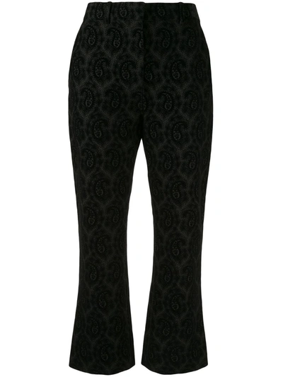 Altuzarra Paisley Print Tailored Trousers In Black