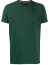 Tommy Hilfiger Icon Logo Stretch Slim Fit T-shirt In Pine Grove Green