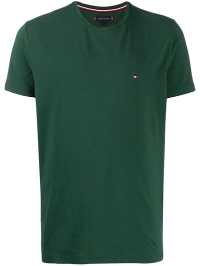 Tommy Hilfiger Icon Logo Stretch Slim Fit T-shirt In Pine Grove Green |  ModeSens
