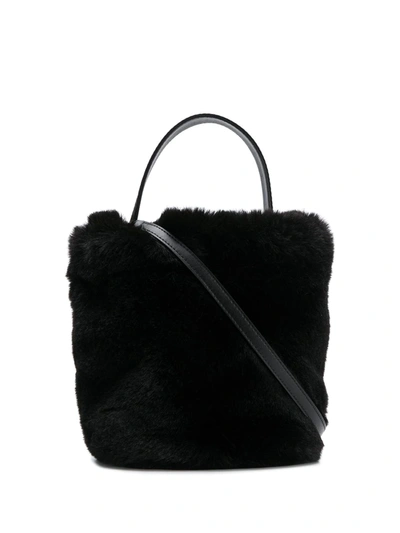 Karl Lagerfeld X Carine Roitfeld Bucket Bag In Black
