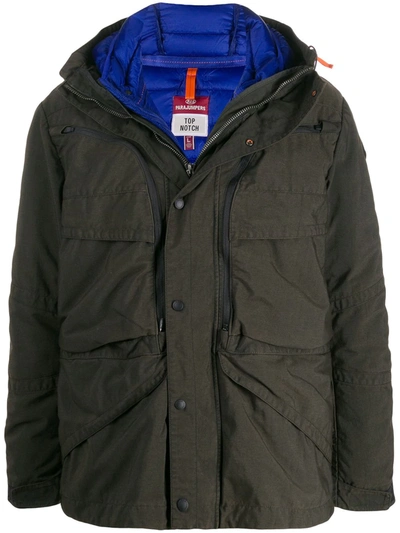 Parajumpers Hooded Padded Jacket In Grey