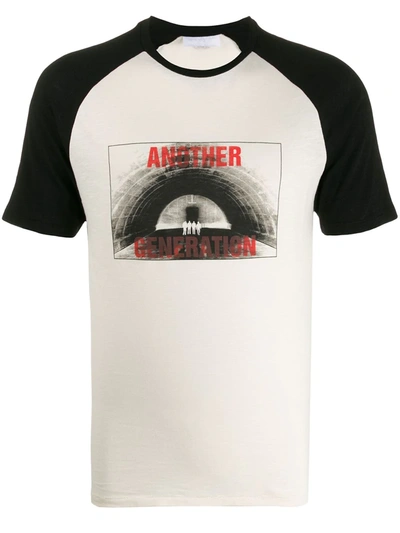 Neil Barrett Another Generation Print T-shirt In White