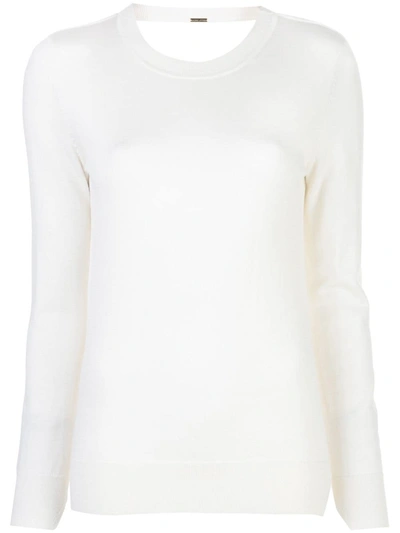 Adam Lippes Lace Detail Knit Jumper In White