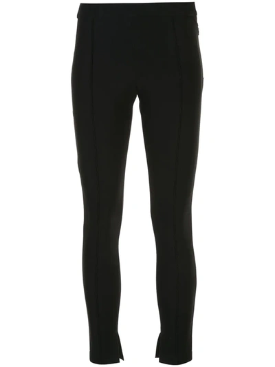 Adam Lippes Mid Rise Skinny Trousers In Black