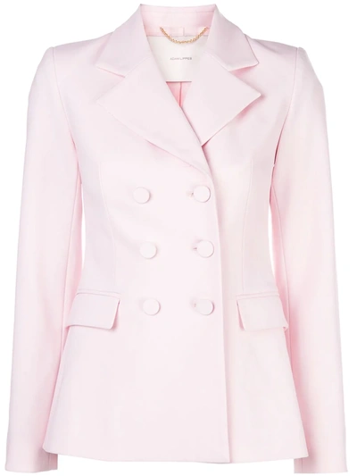 Adam Lippes Doule-breasted Blazer In Pink
