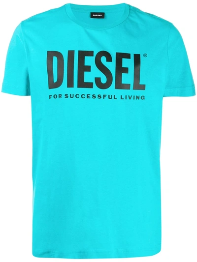 Diesel T-diego-logo T-shirt In Blue