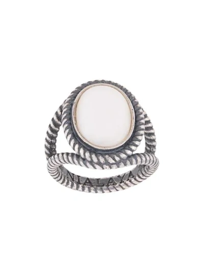 Nialaya Jewelry Cabochon Ring In Silver