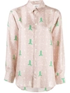 Lanvin Jl Labyrinth Print Shirt In Neutrals