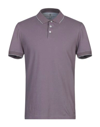 Brunello Cucinelli Polo Shirt In Mauve