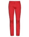 Grey Daniele Alessandrini Casual Pants In Red