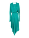 Pinko Midi Dresses In Emerald Green