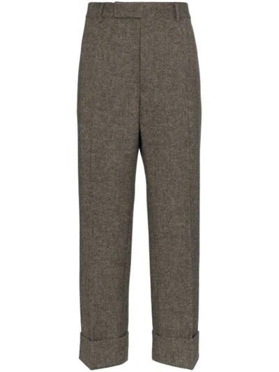 Thom Browne Pleated Trousers In Grey
