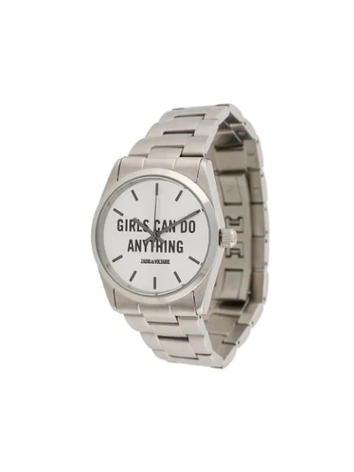 Zadig & Voltaire Girls Can Do Anything Watch In Silver