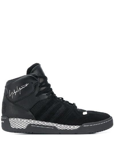 Y-3 Ankle Lace-up Sneakers In Black