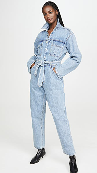 m and s denim jumpsuit