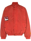 Heron Preston Windbreaker Washed Dots Ctnmb In Red