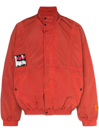 Heron Preston Windbreaker Washed Dots Ctnmb In Red