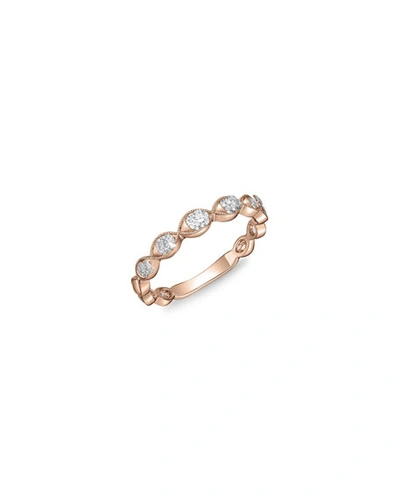 Memoire Stackables 18k Rose Gold Diamond Marquise Ring