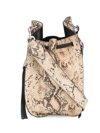 Isabel Marant Radja Snake-print Leather Bucket Bag In Animal Print