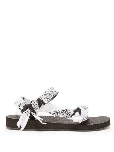 Arizona Love Trekky Bandana-print Sandals In White