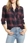 Rails Hunter Plaid Shirt In Navy Iron Currant