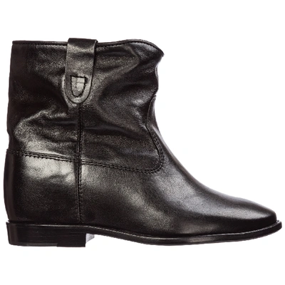 Isabel Marant Women's Leather Ankle Boots Booties Cluster In Black