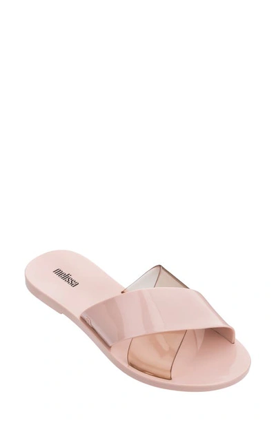 Melissa Essential Slide Sandal In Light Pink