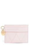 Givenchy Losange Quilted Leather Card Case In Pink