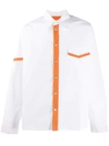 Marni Jersey Contrast Detailing Shirt In White