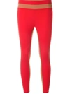 Vaara Flo Tuxedo Leggings In Red