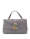 Zanellato Studded Tote Bag In Grey