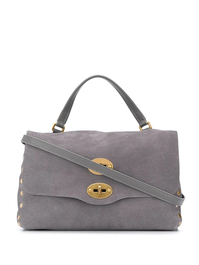 Zanellato Studded Tote Bag In Grey
