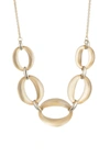 Alexis Bittar Essentials Large Lucite® Link Necklace In Gold