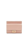Fendi Cc Flat Card Case In Rose