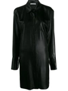 Alexander Wang Oversized Shirt Dress In Black