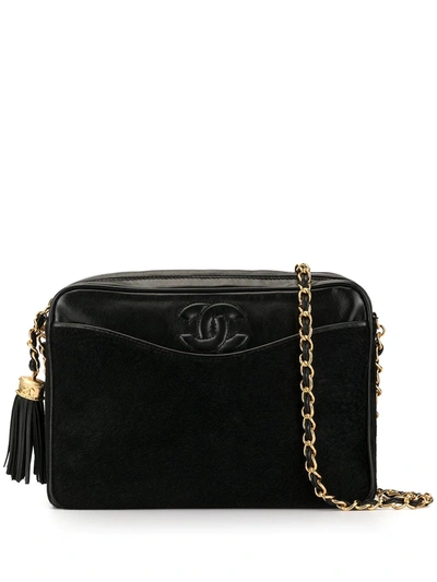 Pre-owned Chanel 1985-1993 Cc Shoulder Bag In Black