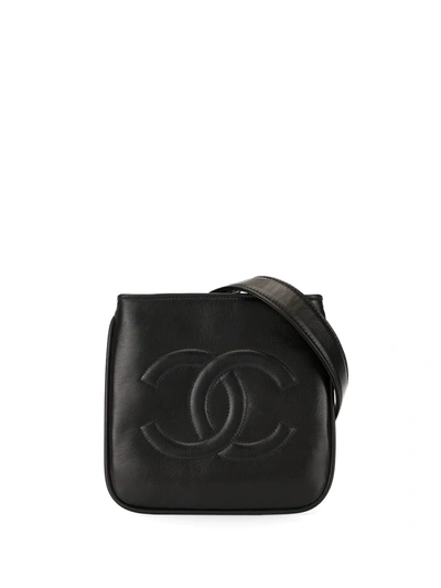 Pre-owned Chanel 1990s Cc Belt Bag In Black