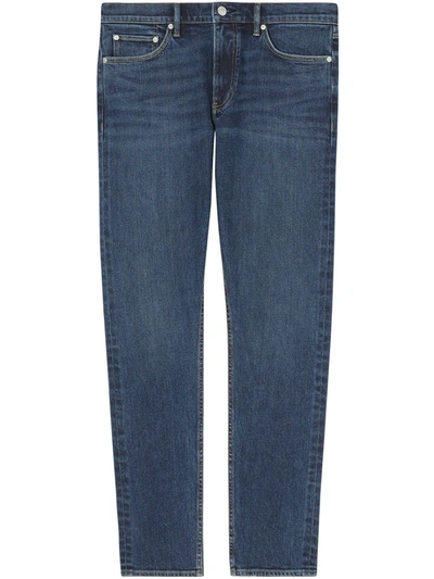 Burberry Slim Fit Washed Denim Jeans In Blue