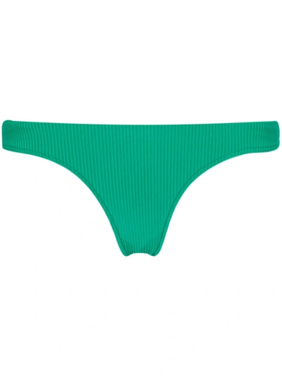 Frankies Bikinis High Rise Bikini Briefs In Green