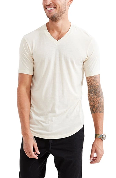 Goodlife Tri-blend Scallop V-neck T-shirt In Seed