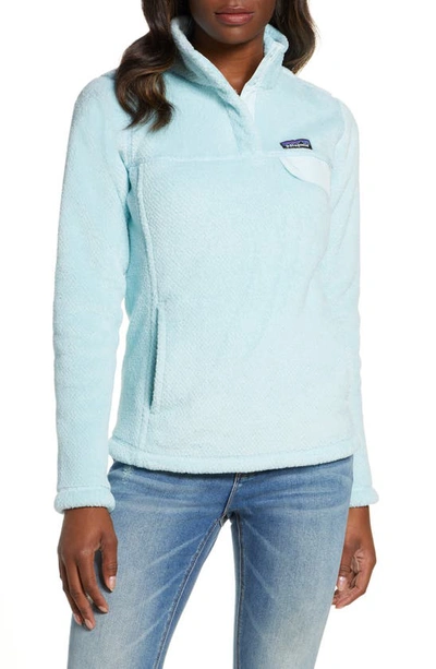 Patagonia Re-tool Snap-t Fleece Pullover In Atoll Blu-atoll Blu X-dye