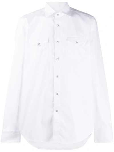 Dell'oglio Button Up Shirt In White